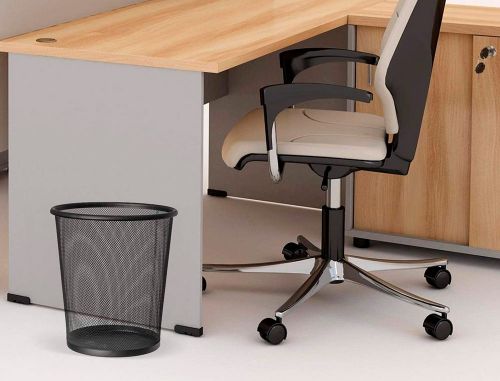 Cesto de papeis q-connect de rede metalico preto capacidade 19 litros 34,5x29,5 cm , Q-connect , 29616 , 5705831008717